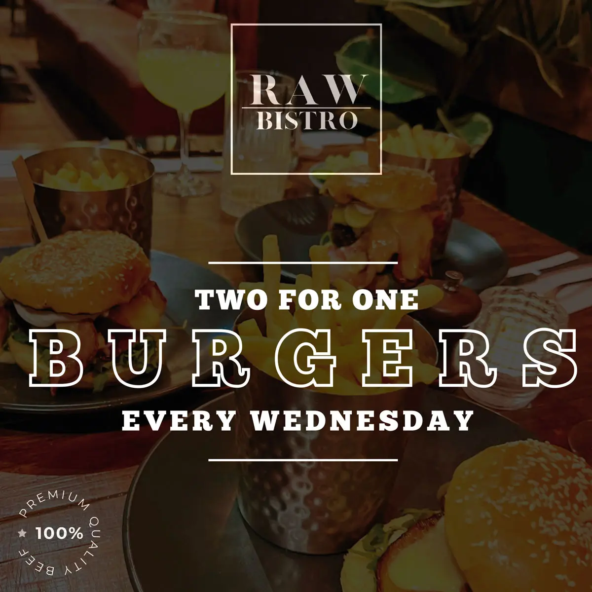 Two For One Burgers Wed Special copy
